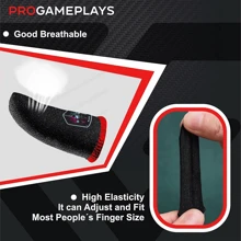 Spacecraft PATTERN Carbon Fiber&Silver Fiber&Silver-Cloth Mobile Gaming Finger Sleeves, Extremely Thin Material, Game Controller Finger Thumb Sleeves Finger Seamless Touchscreen Anti-Sweat Breathable Finger Covers - 3 Pairs Of Carbon Fiber Finger Sleeves - View 5