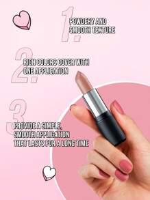 MISSLYN 2PCS Cream Crush Lipstick & Mattastic Nude Lip Glaze Set, Highly Pigmented, Smooth Texture, Long-Lasting Lip Makeup Set, Matte & Satin Finish, Daily Wear, Party, Y2K & Gift - #95+##221 - View 3