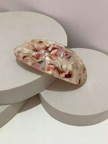 6pcs/3pcs/1pc Ins Hot Selling Fashion 8.5CM Oval Hairpins Retro Marbling Acetic Acid Spring Clip Hair Accessories For Woman Girls