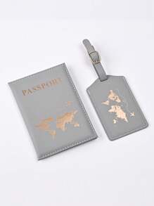 4/2/1pc Couple Travel Passport Holder, Imitation Leather Passport Wallet, Passport Cover, Suitable For Honeymoon Travel, Pu Leather Passport Holder, Passport Cover, Passport Wallet, Passport Card Holder Lightweight And Stylish Flight Travel Accessories, Suitable For Women Or Men Taking Business Travel, Student Travel - Multicolor - View 5