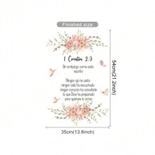 西班牙语圣经诗句乙烯基墙贴 1 Corinthians 2:9 家居装饰 适用于家庭房、卧室、育儿室、办公室或教堂 房间装饰 墙壁装饰 浴室装饰 卧室装饰 房间装饰用品 客厅装饰 房屋装饰 家居装饰 客厅墙纸贴纸 - 彩色 - 查看 7