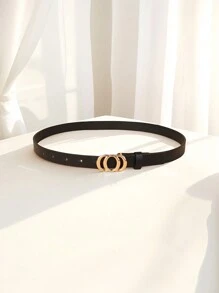 1 pièce Nouvelle ceinture fine pour enfants, ceinture de pantalon en PU de haute qualité comme décoration pour jeans et robes