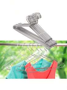 Luxury Chrome Steel Executive Reinforced Clothes Hanger Organize Closet Hanger - 銀色 - 查看 4