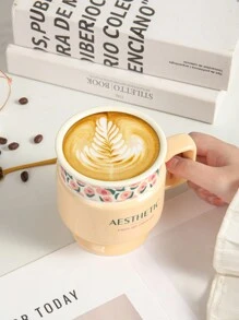 1 Stück einzigartiger Keramikbecher, geeignet für Büro, Zuhause, Restaurant, Kaffeetasse, Teetasse
