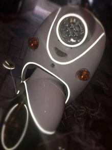 1 Roll Car Wheel Hub Reflective Sticker, Electric Bike Motorcycle Tire Warning Decal Modification Sticker, Personalized Creative Stickers, High Reflective Sticker - Sticker - View 6