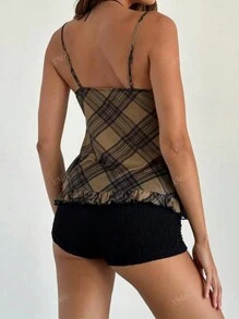Canotta sexy minimalista con stampa