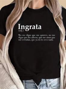 Ingrata Cafe Cool Funny Rock Spanish Espanol Latino Present T-Shirt