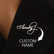 1pc Personalized Stainless Steel Custom Name Letter Brooch, Initials Brooch Pin, Women's Fashion Accessories For Clothing, Perfect Gift For Women