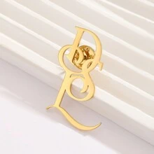1pc Personalized Stainless Steel Custom Name Letter Brooch, Initials Brooch Pin, Women's Fashion Accessories For Clothing, Perfect Gift For Women