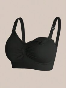 4pcs Maternity & Nursing Bra, Sexy Front-Open Seamless Nursing Bras, Comfortable Wireless Breastfeeding Bra, Suitable For Pregnancy & Postpartum Use - Multicolor - View 6