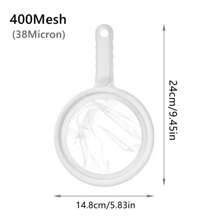 1pc Mesh Kitchen Superfine Mesh Filter Kitchen Nylon Mesh Filter Spoon Is Suitable For Soybean Milk Coffee Milk Yogurt Juice, Tea Filter, Honey, Wine - White - View 2