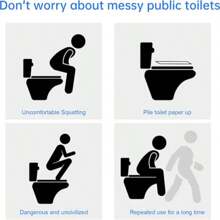 10pcs/30pcs/50pcs Disposable Toilet Seat Cover, Travel Toilet Seat Pad, Portable Disposable Toilet Seat Cover For Outdoor, Hotel, Hospital, Public Restroom (Individually Packed) - Multicolor - View 2
