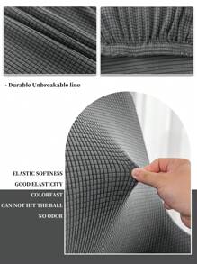 1 pièce, 2 pièces, 4 pièces, Housse de chaise à dossier haut avec accoudoirs courts en forme de grain de maïs, style moderne. La housse de chaise à dossier haut avec accoudoirs courts en forme de grain de maïs convient pour une utilisation à la maison dans le salon, la salle à manger, le bureau, et ce, dans toutes les saisons.
