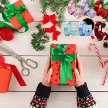 5 Rollos Liston Satinado Para Rosas Eternas Moños Navidad Regalos Decoraciones Manualidades 110 Metros 5 Piezas De 4 Cm Color Morado Rojo Rosa Dorado Beige Durazno Fiucsa Verde W5899 VERDE - Verde - Ver 5