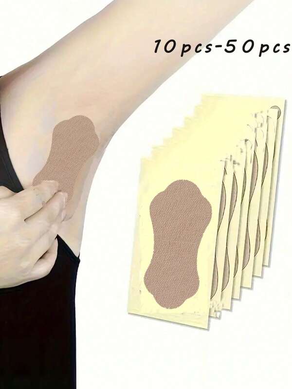 10/20/30/40/50PCS/Set Disposable Breathable Sweat-Absorbent Pads, Unisex Disposable Underarm Pads, Underarm Sweat-Absorbent Patch Magic Device, Universal Armpit Patch For All Seasons, Antiperspirant And Sweat-Proof Patch, Sweat-Proof, Traceless Invisible Breathable Sweat-Absorbing Patch, Portable, Travel Accessories, Daily Necessities, Stickers, Sports Sweat Patch Ultra-Thin Breathable Invisible Sweat Pads Summer Cooling,Beach,Travel