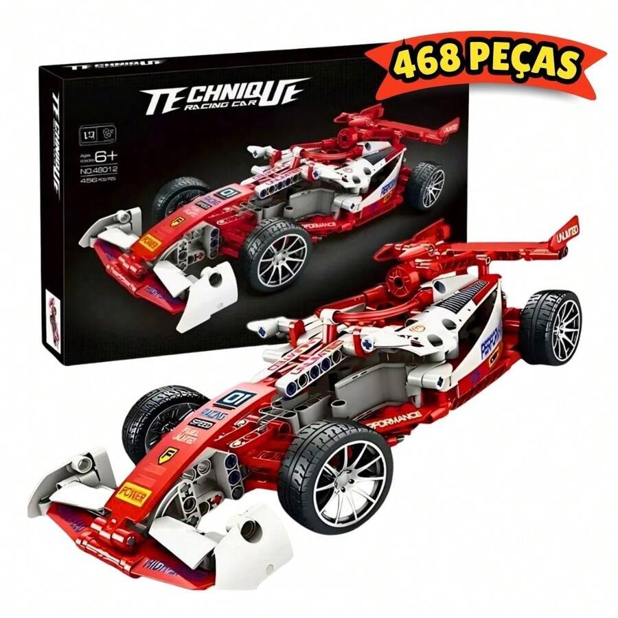 Blocos de Montar Carro de Corrida Supercar Modelo - 468 Peças