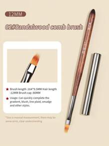 annies 9件套美甲刷套装，包含圆形和扁平形状的刷子，适用于凝胶美甲、渐变美甲和海绵美甲。 - 彩色 - 查看 10