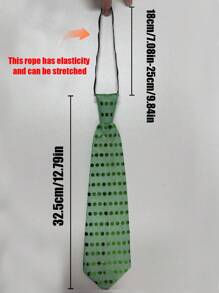 LED Lighting Tie, Creative Novelty Sparkling Luminous Necktie For Night Club, Concert, Birthday Party, Wedding, Performance, Atmosphere Decoration - Multicolor - View 8