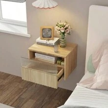 Mesas boss de pared mesita de noche 1 cajón - roble - 40x30x26 cm