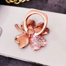 360° Rotating Shiny Flower Ring Phone Holder - Universal Shiny Metal Phone Ring Stand Grip, Cute Portable Phone Accessory For All Smartphones - Multicolor - View 13