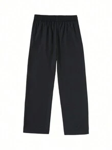 1 pièce Pantalon de survêtement ample avec cordon de serrage à la taille pour homme, pantalon casual de couleur unie, léger, respirant et séchage rapide, idéal comme cadeau pour petit-ami, printemps/été