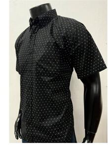 Men Allover Print Shirt Without Tee - Black - View 2