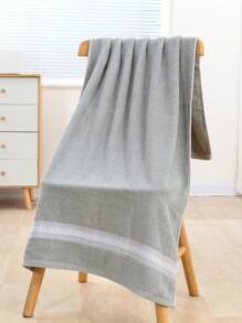 1pc Faux Pearl Pattern Minimalist Bath Towel, Bathroom Accessory, Soft Hand Towel, Thick Absorbent Bath Towel, Suitable For Bathroom, Gym, Hotel, Beach, Daily Essential, Perfect Gift For Home, Travel, Valentine's Day, Mother's Day