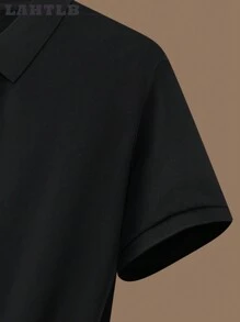 男士休闲宽松夏季Polo衫三件套 - 灰色 - 查看 6