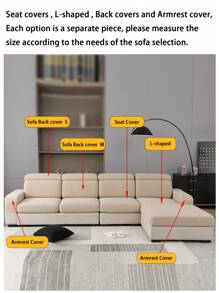 1 pezzo Copripoltrona in velluto jacquard antiscivolo per tutte le stagioni, morbido e delicato sulla pelle, resistente ai peli degli animali domestici, con elastico, adatto per divani ad angolo e da 1/2/3/4 posti (venduto singolarmente) - Cachi - Visualizzare 11