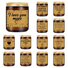 周年纪念、生日、圣诞节礼物，适合他、她、丈夫、男朋友、妻子、女朋友 - 男朋友丈夫礼物、妻子礼物、女朋友礼物 - 丈夫男朋友生日礼物 - 香薰蜡烛 - 彩色 - 查看 3