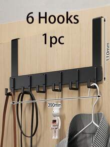 Behind The Door Hook Shelf, No Hole Wall Hooks, Bedroom, Kitchen Door Storage Coat Hooks, Clothes Hanger, Bag Hooks, Kitchen Cabinet Door Hooks, Dormitory Cabinet Door Hooks, Multi-Purpose Hooks For Convenient Storage Behind The Door, Space-Saving And Neatly Organized, Wall Picture Frame, Wall Hooks Self Adhesive, Hooks, Hook, Wall Hooks, Bathroom, Towel Holder, Hooks, Wall Hooks, Hooks, Wall Hook, Door Hanger