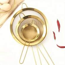 1 Set Of 3 Stainless Steel Fine Mesh Strainers, Kitchen Sieve Set For Baking And Cooking, Non-Electric Cookware Tools For Home And Restaurant - 3 Pieces - Filter - View 10