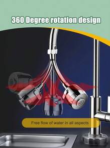 360度旋转水龙头延长器，ABS塑料材质，2/3模式水龙头延长器，节水型水龙头喷嘴，适用于厨房、浴室、厨房用品、厨房配件、厨房工具