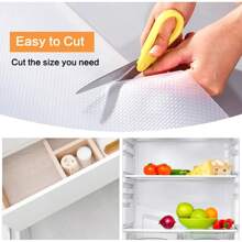 6 Rolls/Pack (3 Rolls Each In White And Gray) Anti-Slip Mats Moisture-Proof Mats Convex Dot Pattern Diamond Pattern White, Gray And Transparent Optional EVA Can Be Cut Cabinet Mats Drawer Mats Refrigerator Mats Placemats Moisture-Proof, Waterproof, Oil-Proof And Dust-Proof Shoe Cabinet Wardrobe Mats