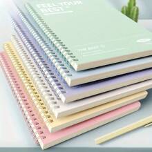 6 Cuadernos espirales: Tonos pastel minimalistas, citas inspiradoras, páginas rayadas, esenciales para tomar notas en clase, fáciles de pasar las páginas, artículos imprescindibles para el aula