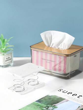 1 件装纸巾架，带双弹簧升降装置，纸巾分配器，纸巾架配件，储物架，自动纸张升降装置