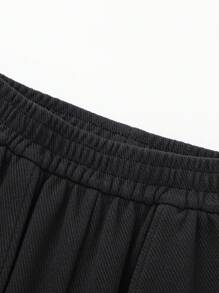 Balabala Boys' Relaxed Jogger Pants, Casual Spring Long Trousers - Black - View 3