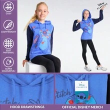 Stitch Hoodie Warm Hooded Sweatshirt Soft Fashion Jumper Casual Activewear Long Sleeve Pullover Gift - Blue - View 2