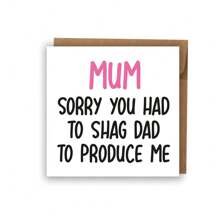 有趣的母亲节贺卡、有趣的生日贺卡、母亲节贺卡、送给妈妈的贺卡、有趣的贺卡、妈妈贺卡、送给妈妈的纪念礼物