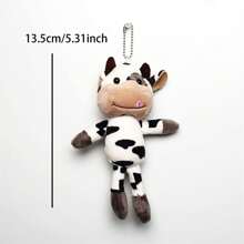 Lindo llavero de vaca de peluche, colgante para bolso, llaves de coche, bolsos, mochilas y accesorios. - color - Ver 9