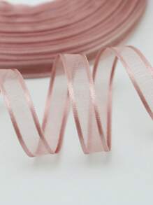 (50 Yards/Roll) 1cm Wide Edge Ribbon, Gift Packaging, Cake Baking Packaging, Valentine's Day Gift Flower Packaging, Wedding Decoration, Hair Accessory Decoration, Handmade DIY