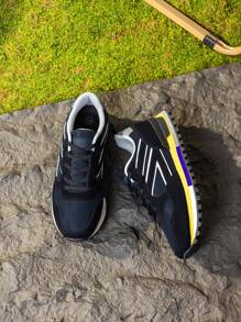 Men's Casual Shoes, Yellow Anti-Slip Breathable Formal Low-Top Casual Sports Shoes, Gray Minimalist Fashion Sports Shoes, Tennis Shoes, Rubber Shoes