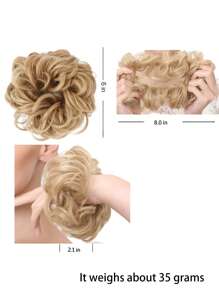 1 sztuka rozczochranych włosów, elastyczna gumka, syntetyczne przedłużki do włosów z falowanymi lokami na co dzień, na imprezę, do cosplayu, gumka do włosów w kształcie kucyka, kolor ombre, syntetyczne włókno, swobodna, imprezowa, pałacowa gumka do włosów, całoroczne gumki do włosów, gumki do włosów, gumki do włosów, gumki do włosów, gumki do włosów, gumki do włosów, gumki do włosów, gumki do włosów