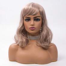 Realistic Female Mannequin Head With Shoulders Display Manikin Head Bust For Wigs,Makeup,Beauty Accessories Displaying 2PC