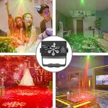 1PC KTV Atmosphere Lamp, Laser Pattern Laser Effect Lamp, New Black Light UV Lamp, DJ Stage Lamp, Disco Party Lamp, Birthday Party Laser Lamp, Music Sound Control Festival Party Projection Lamp, Family Party Party Flash, USB Party Atmosphere Lamp, Festival Party Lamp, With Remote Control Dance Table Lamp, With Sound Control Festival Party Lamp, Suitable For Disco Clubs, Shopping Malls, Stage Performances, Gyms, KTV Festival Events, New Year's Day, Christmas, Halloween, Various Party Decoration Lighting Fixtures - Black - View 9