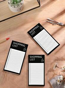1 pièce Tableau mémo magnétique minimaliste, bloc-notes à déchirer créatif pour liste de courses, tableau magnétique de message de réfrigérateur avec dessins animés