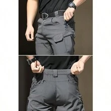 Multi-Pocket Military Tactical Pants For Men - Grey - View 10