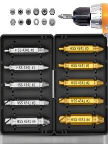 Broken Head Screw Extractor Screws Sliding Teeth Extraction Damaged Screw Demolition Tool Driver Double Head Broken Wire Extractor Broken Screw Remover