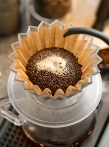 40/50/100/200Pcs Coffee Filters, Coffee Filter Paper, Cone Shaped Paper Filters Easy To Use Upgraded Design Size V02, Coffee Tea Filters For Pour Over And Drip Coffee Maker, V-Shaped Hand Brewed Coffee Filter Paper Filter Cup Uses Filter Paper Hand Brewed Coffee Filter Paper, Compatible With Pour Over Drippers Back To School