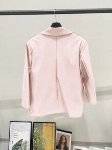 GIACCA DI PELLE CON TASCA VERA